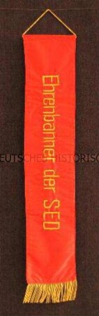 Fahnenschleife zum Ehrenbanner der SED