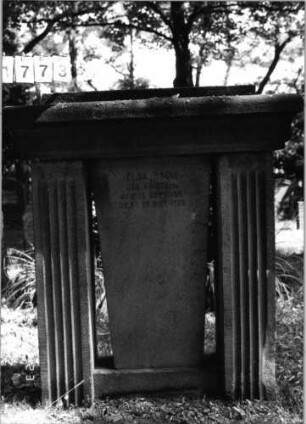 Grabstein 1773 [Hahn S. 36 Grab-Nr. 2403]