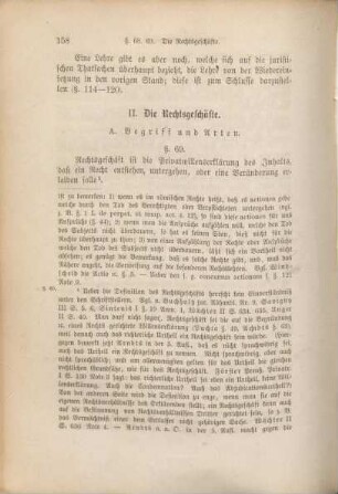 II. Die Rechtsgeschäfte.