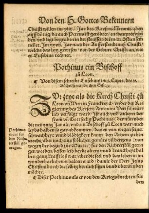 Pothinus ein Bischoff zu Leon.