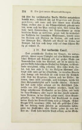 § 22. Das vatikanische Concil