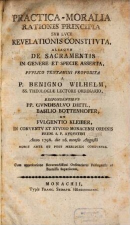 Practico-moralia rationis principia sub luce revelationis constituta