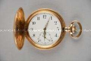 Goldene Taschenuhr mit Sprungdeckel