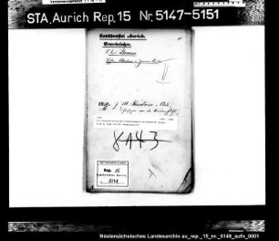 Die Dispensierung des Tischlergesellen Johann M. Rosenboom in Hage von der Wanderpflicht