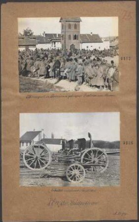 Abtransport in Rumänien gefangener Rumänen und Russen