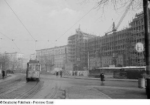 Blick auf die entstehende Ringbebauung, Roßplatz