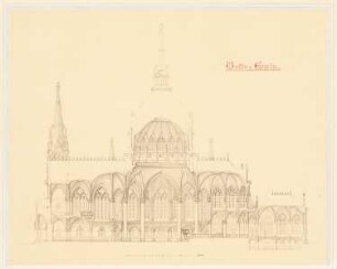 Peterskirche, Leipzig: Längsschnitt