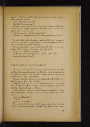 Zweiundzwanzigstes Kapitel