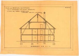 Ausbau eines Wohnhauses, Landsberg: Querschnitt 1:100