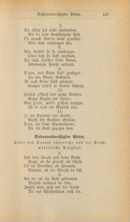 Siebenunddreißigster Psalm. Ueber des Staats väterliche und der Kirche mütterliche Sorgfalt.