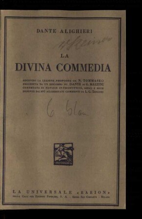La Divina Commedia