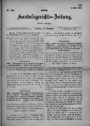 No. 45. 16. November 1872