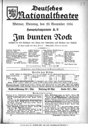 Im bunten Rock