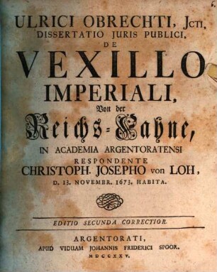 De vexillo imperali diatriba