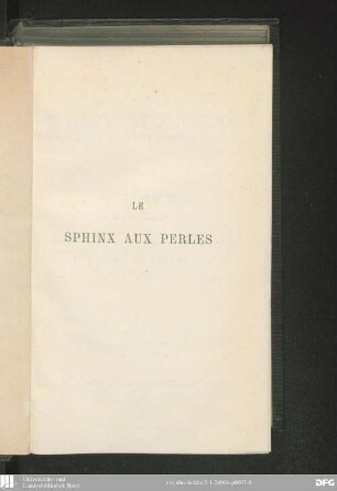 Le Sphinx aux perles