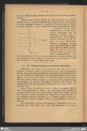 11. Die Farbenabweichung (chromatische Aberration)