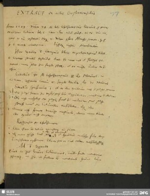 EXTRACT [sic] ex actis Goslariensibus.