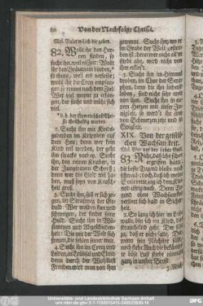 XIX. Von der geistlichen Wachsamkeit.