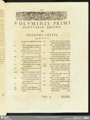 Disputatio Decima, De Negotiis Gestis