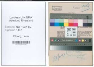 Entnazifizierung Louis Olberg , geb. 24.02.1899 (Justizinspektor)
