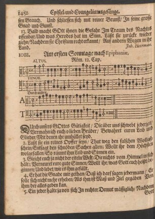Am ersten - fünfften Sonntage nach Epiphaniae