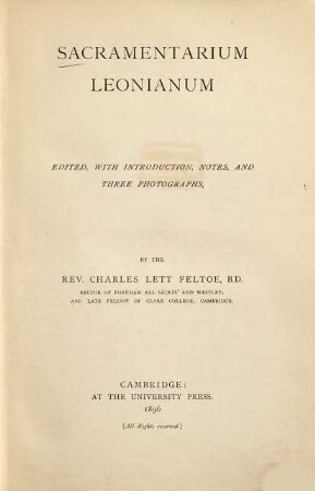Sacramentarium Leonianum