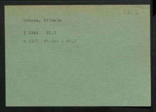 Lohnes, Wilhelm