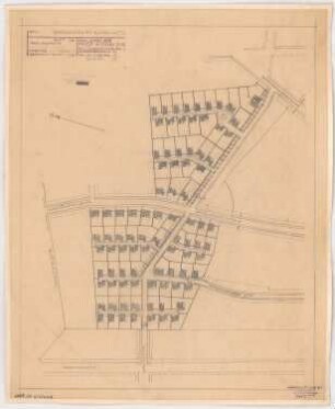 Siedlung in Lankwitz, Berlin-Steglitz: Lageplan 1:1000