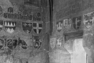 114 Wappenschilde des böhmisch-schlesischen Adels mit zugehöriger Beschriftung