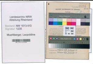 Entnazifizierung Leopoldine Muehlberger , geb. 24.10.1896 ()