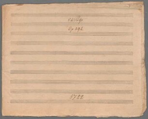 Potpourris, Flöte (Violine), Klavier, op. 294. - BSB Mus.Schott.Ha 5649