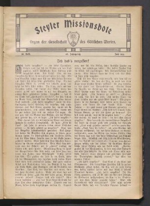 10. Heft. 40. Jahrgang. Juli 1913