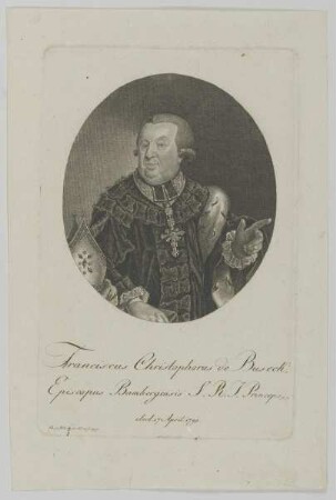 Bildnis des Franciscus Christophorus de Buseck