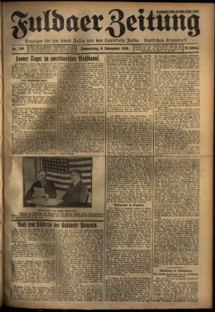 Ausgabe vom Donnerstag, den 08. November 1928.