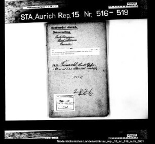 Die Versetzung dea Amtsassessors Grimsehl von Berum nach Lilienthal; seine Dienstkaution