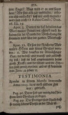 Testimonia
