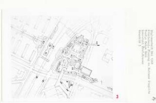 Städtebauliche Planung Rathaus Steglitz, Berlin-Steglitz (Diplomarbeit bei Willy Kreuer): Grundriss