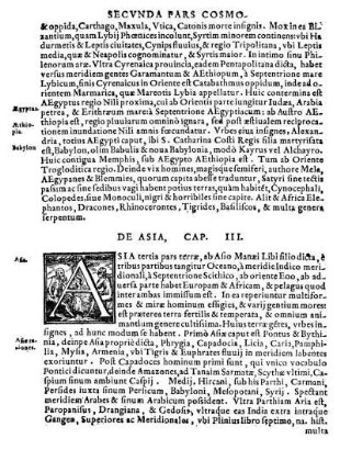 De Asia, Cap. III.