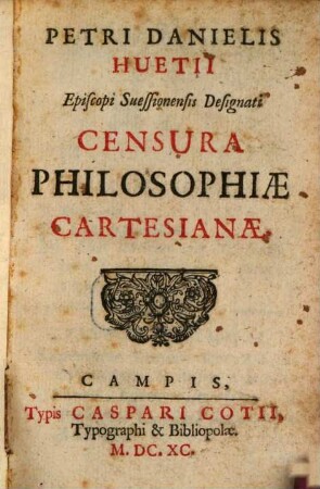 Censura philosophiae Cartesianae