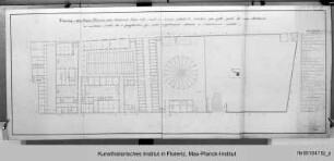 Grundriss des Erdgeschosses des Gefängnisses und ehemaligen Klosters Murate - Pianta del Pian-Terreno dello Stabilimento Penale delle Murate