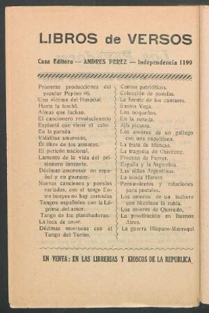 Libros de versos