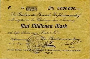Fünf Millionen Mark