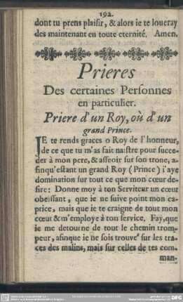 Prieres Des certaines Personnes en particulier