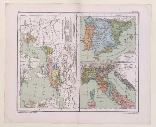Gebiet der Hansa./ Spanien im 15. Jahrh. / Italien im 15. Jahrh.