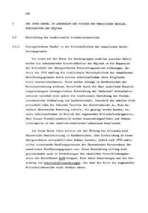 5.1 Entwicklung der traditionalen Produktionsbereiche