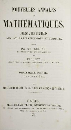 22: Nouvelles annales de mathématiques