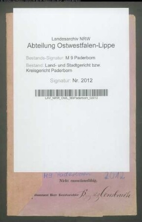 Erblasser: Lüke, Ignatz:
