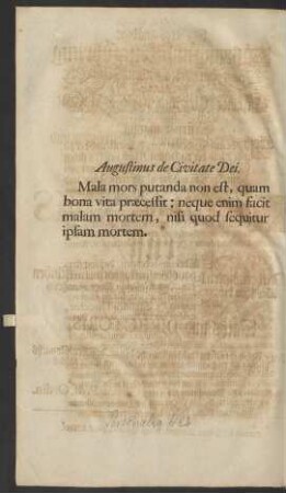 Augustinus de Civitate Dei.