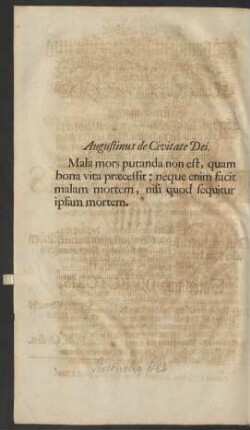 Augustinus de Civitate Dei.