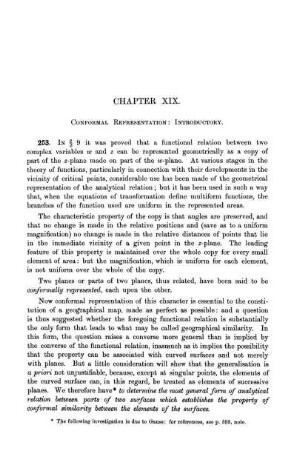 Chapter XIX. Conformal Representaion: Introductory.